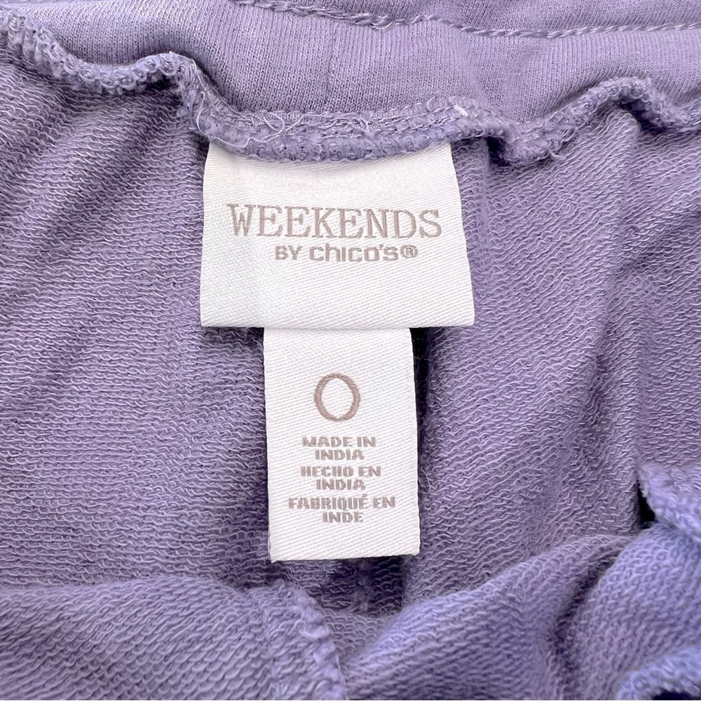 Weekends by Chico's Purple/Lavender Comfy Lounge Pants Size 4/6 XS - Picture 5 of 12